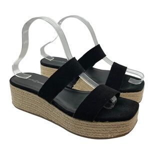 Treasure & Bond Womens Fatima Platform Wedge Espadrille Slip On Sandal Sz 8 M